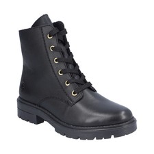 Image of Black Casual Closed Ladies Mid Height Boots Rieker Z2841-00
