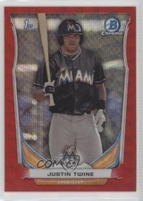 2014 Bowman Draft Chrome Red Wave Refractor 10/25 Justin Twine #CDP41 0f6