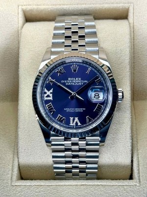 NEW 2025 Rolex Datejust 36mm 126234 Stainless Steel Jubilee Purple Dial