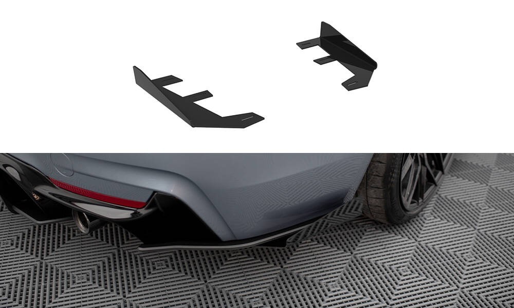 Flaps Maxton BMW 435i Coupe M-Pack F32, lèvre arrière et rajout de pare-chocs