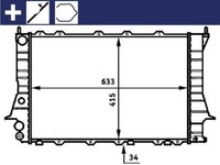 Mahle KüHler WasserküHler MotorküHlung MotorküHler Behr Cr 358 000S