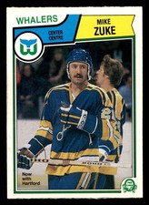 1983-84 O-Pee-Chee #322 Mike Zuke Ex-Mint Whalers OPC