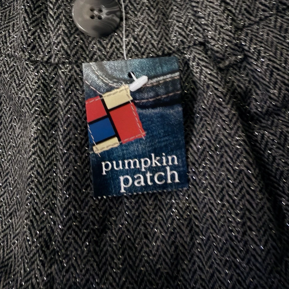 Novo Shorts Plissado Pumpkin Patch Girl, Preto e Cinza Tamanho 9Y - Imagem 4 de 4