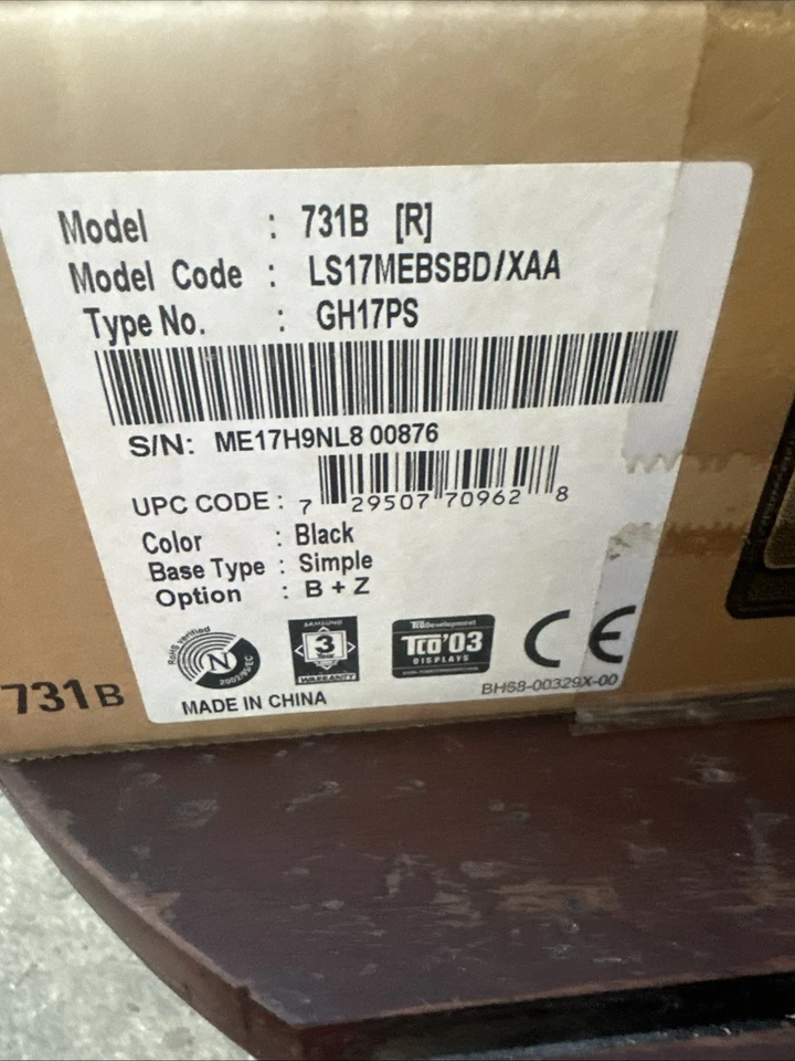 Samsung SyncMaster 17-inch Black LCD Monitor 731B - Image 4 of 4