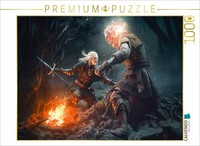 Calvendo Puzzle Witcher Vs. Demon Battle | 1000 Pieces, Finished Size 25.2 × 18.