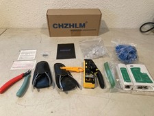 CHZHLM Network Cable Crimper Tool Kit RJ45 Tester Wire Stripper Cutter Set