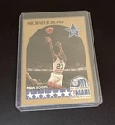 1990-91 NBA HOOPS All-Star Game Michael Jordan #5 Error Card Back
