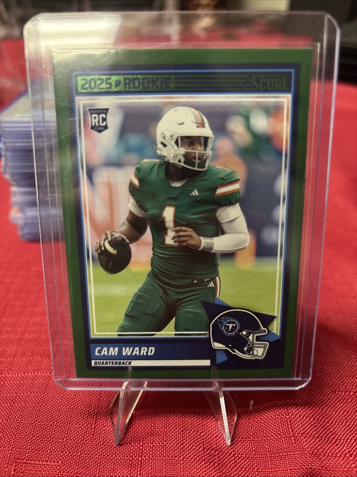 2025 Score - Rookies Cameron Ward #13 Green (RC)