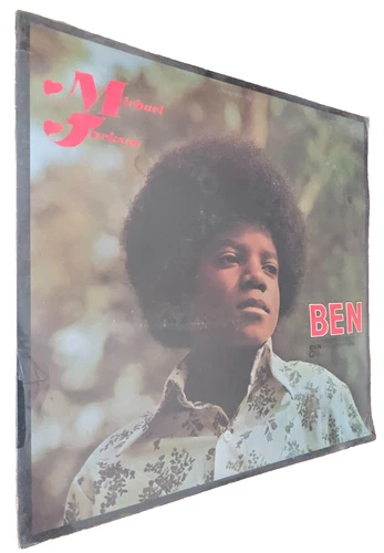 Michael Jackson "Ben" 1972 R&B LP, SEALED w/ wear Rare Original Motown Hal Davis