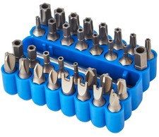 33 Piece Security Bit Set 1/4 Metric Screwdriver Kit 25mm Precision Hand Tools