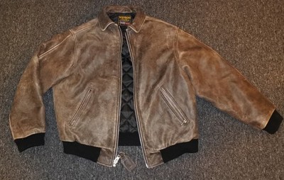 Supreme Vanson Leathers Worn Leather Jacket Medium