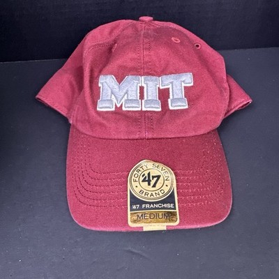 MIT Hat Cap Fitted Medium Mens Red College Hat