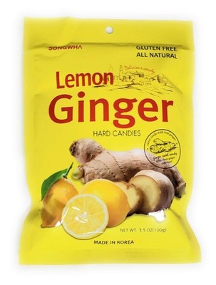 Songwha Lemon Ginger Hard Candies, 3.5 Ounce (4 Pack)