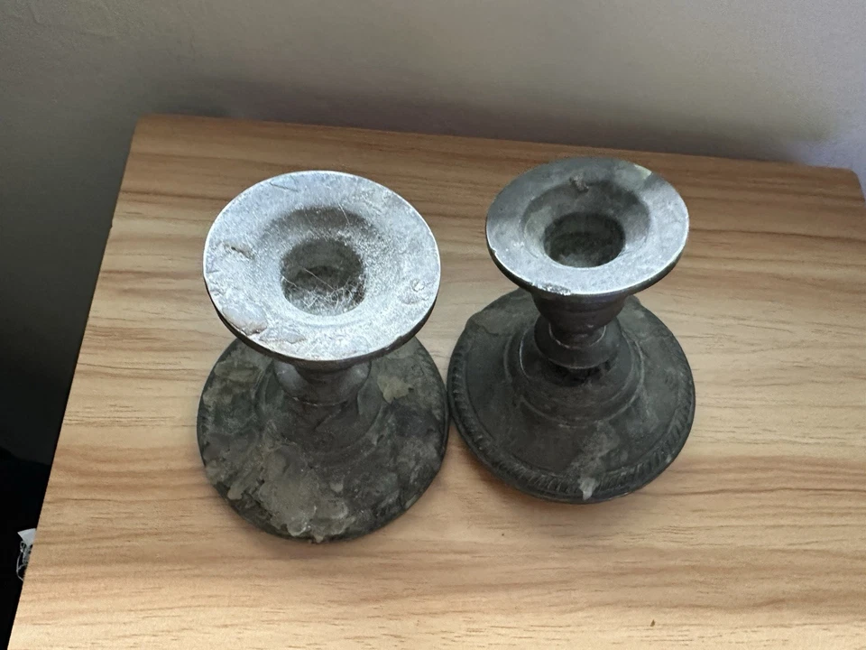 Candelabros vintage plata esterlina - plata 222 Foto 3 de 4