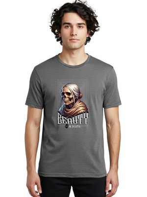 Beauty-In-Death Mens Graphic Tee, 100% Cotton, Casual Summer Wear