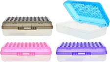 BAZIC Plastic Pencil Case Utility Storage Box, Regal Assorted Color, Multi Purpo