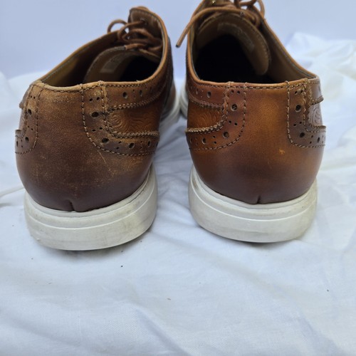 Scarpe La Milano uomo taglia 12 marrone Palmer IV vera pelle brogue Oxford stringate - Foto 5 di 10