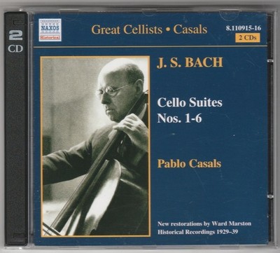 Johann Sebastian Bach - Cello Cuites Nos. 1-6 - Pablo Casals - 2 CDs