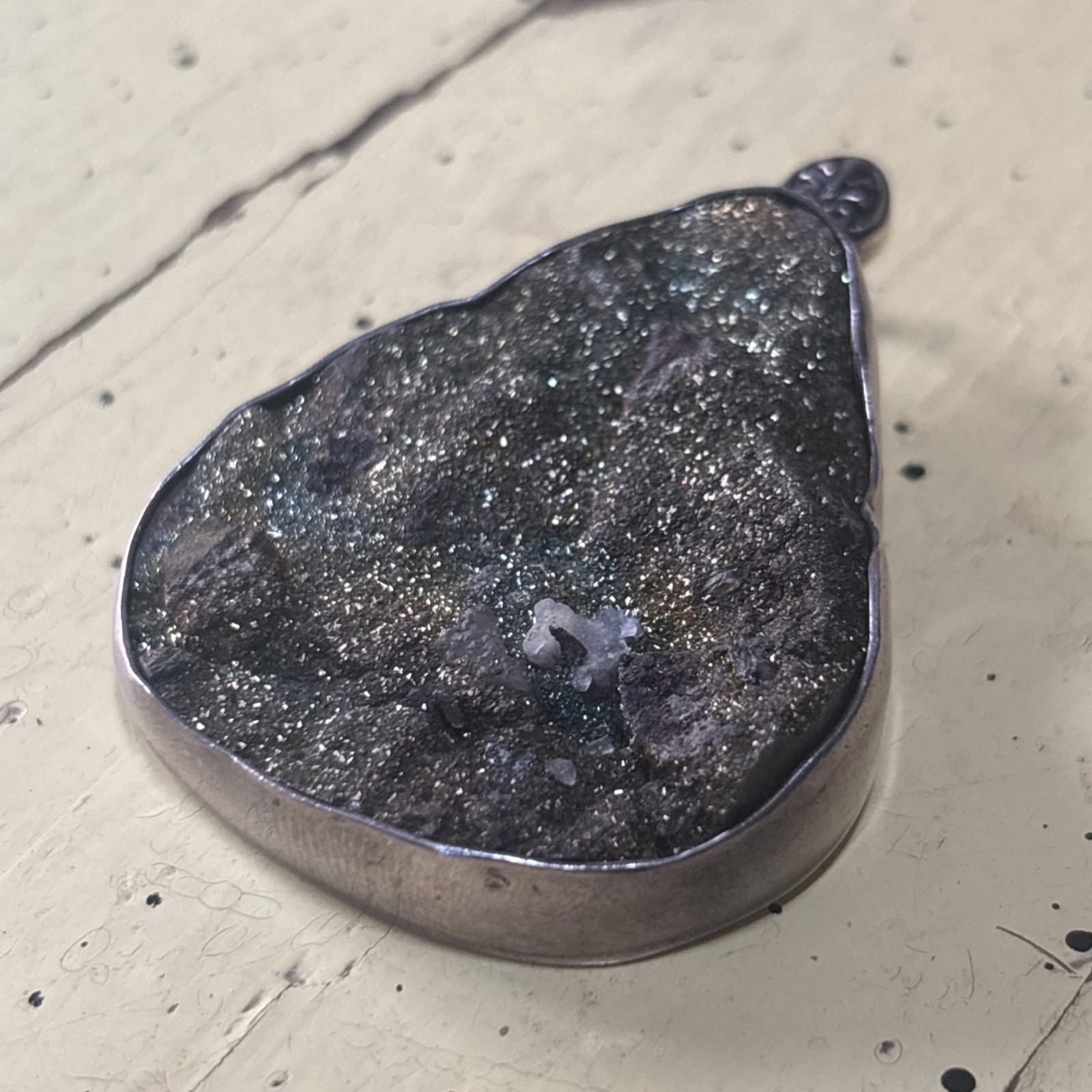 Signed Artisan Michael DeCorte Druzy, Sterling Si… - image 14