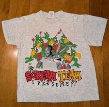 Vintage Nike Michael Jordan 1993 Looney Tunes Scream Team 90s YOUTH S 8 Grey
