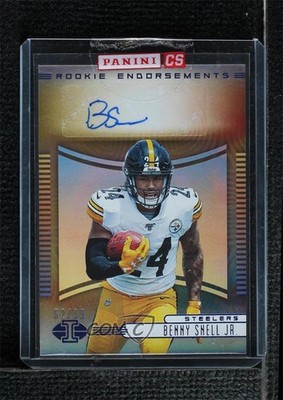 2019 Panini Illusions Rookie Endorsements Blue 62/99 Benny Snell Jr Auto RC 4f5