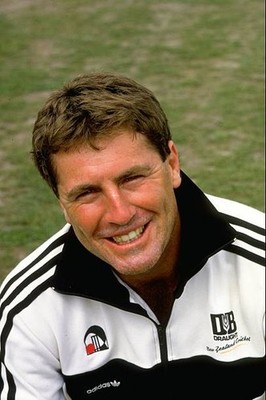 John Wright of New Zealand before a match against England in Chris- Old Photo