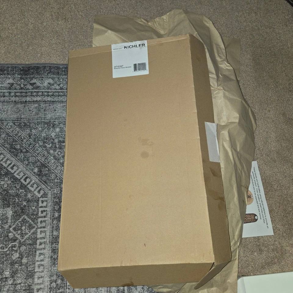 Kichler 371047 Natural Palm Blades Ceiling Fan Replacement Blades Set - Image 2 of 4