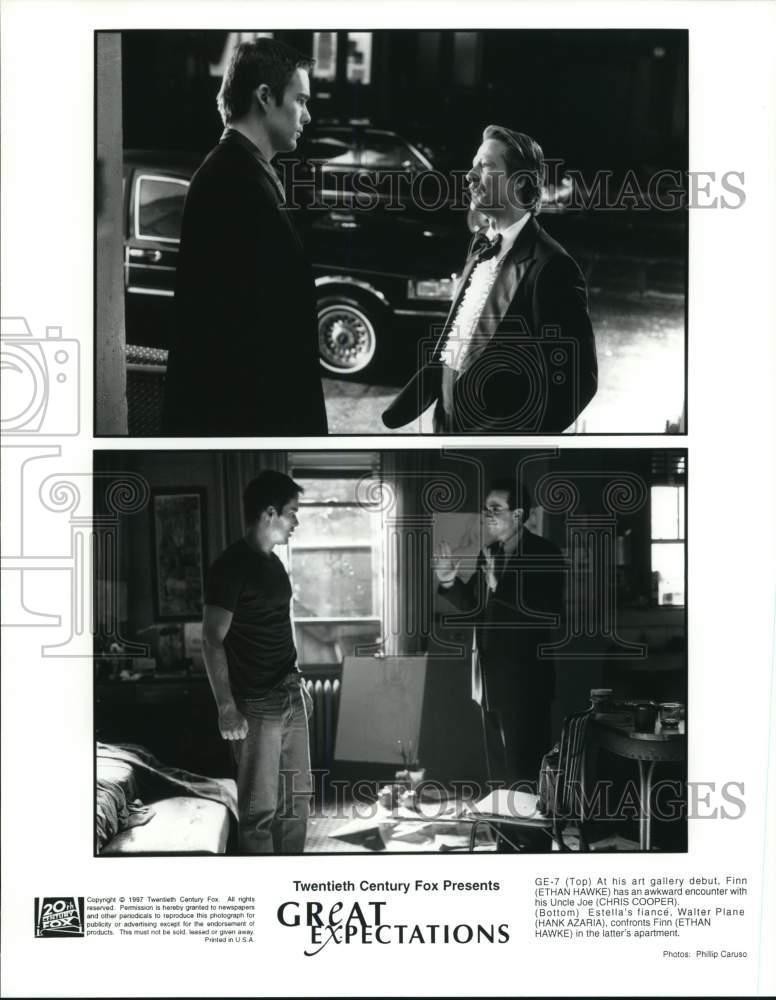 1997 Press Photo The starring cast in scenes from 