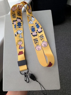 SPOONY ​Snoopy & Woodstock Peanuts Cute Neck Strap Lanyard - ID Badge Key Holder