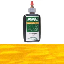 Transtint Dyes Amber - Woodworking Concentrated Liquid Stain for Wood & Veneer