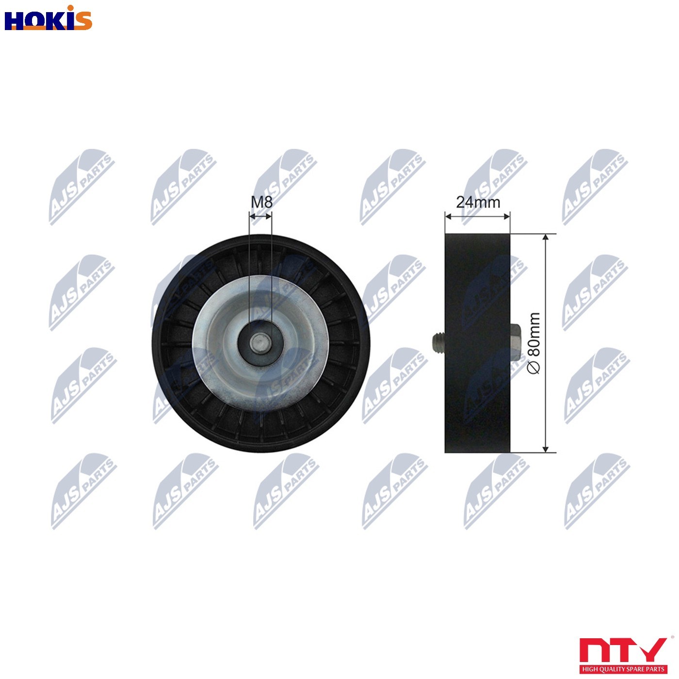 RNK-SA-003 NTY Deflection/Guide Pulley, V-ribbed belt for SAAB - Image 6