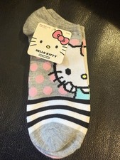 Brand New Hello Kitty 2 Pack No Show Socks Size 4-10
