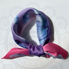 100% Pure Mulberry Silk Multicolour Silk Scarf/Headband/Ponytail 20" Silk Scarf