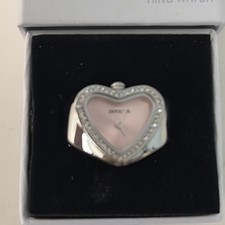 Invicta Mini Ring Watch Angel Quartz Crystal Pink Dial Ladies Watch 49571