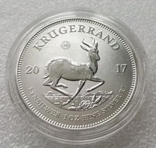 2017 - 1oz .999 Fine Silver Proof 50th Anniversary Krugerrand Coin With COA