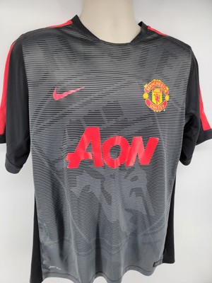 ア*ト様 希少！NIKEドライフィットManchesterUnitedユニフォー Nike Manchester United Soccer Futbol Jersey Size XL 643659-011