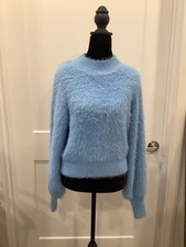 mink pink womens sweater xl. baby blue & so soft you will want to wear always!!!
