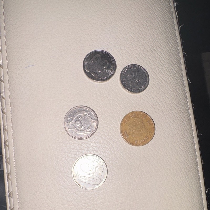 Mixed World Coin Lot Featuring 100 Pesos Coin, Uncertified, Ungraded