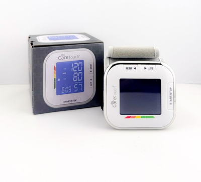 #ad CareTouch Platinum Series Wrist Blood Pressure Monitor LCD Auto BP Cuff Kit A1 $19.99