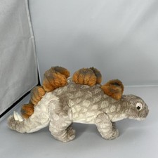 Russ Berrie Stegosaurus Dinosaur 15" Long Plush Stuffed Animal Tan