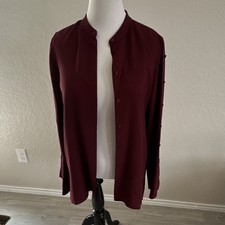 Lafayette 148 New York Burgundy Band Collar B...