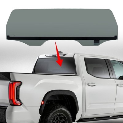 Heated Power Drop Down Rear Back Window Glass For 2022-25 Toyota Tundra Crew Cab