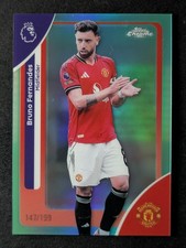2026 Topps Chrome Premier League BRUNO FERNANDES 147/199 Aqua Refractor #135