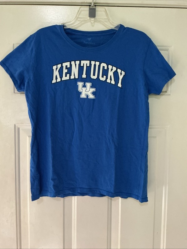University of Kentucky UK Wildcats Fanatics Women’s Blue T-Shirt Size Large