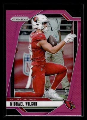 Michael Wilson 2024 Panini Prizm #3 Arizona Cardinals Pink