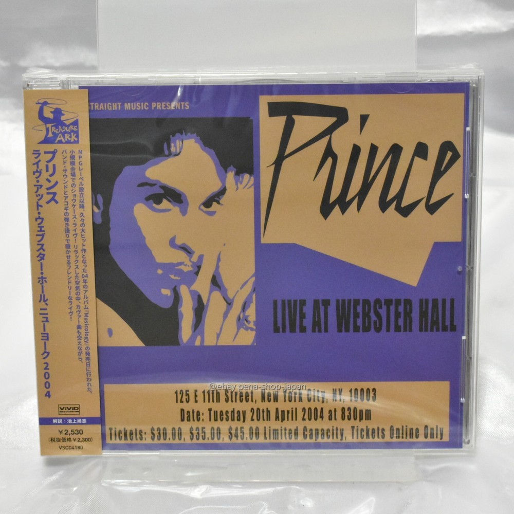 PRINCE-Live At Webster Hall, New York 2004-Japan CD Obi
