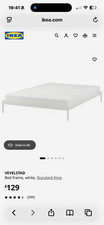 King Size Ikea Velvestad Bed Frame + King Size mattress - Barely used