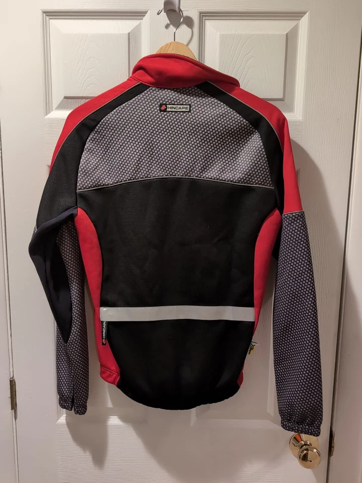Hincapie Men's Red and Gray Performance Cycling Jacket Size Small Zip Up - Image 4 of 4