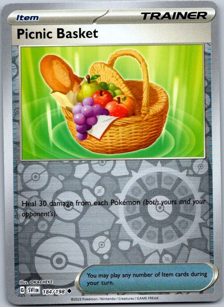 Pokemon Picnic Basket Uncommon SV01: Scarlet & Violet Base Set 184/198 NM Revers