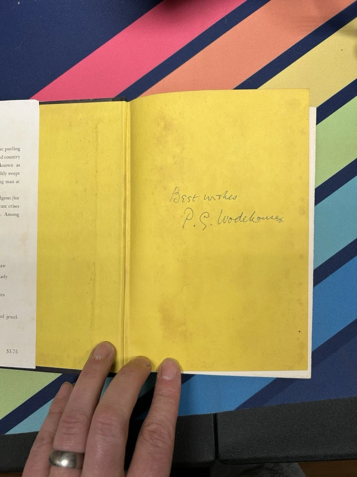 P G Wodehouse - Ice in the Bedroom - NY, 1961 - 1st Amer. Ed. - DJ - Signed - Image 2 of 4